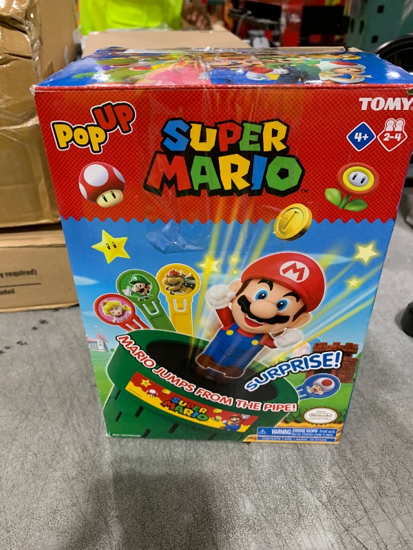 Photo 1 of TOMY Pop Up Super Mario Board Game - Family and Preschool Kids Games for Family Game Night - Kids Activities and Super Mario Toys - Girls and Boys Games - 2-4 Players - Ages 4 Years and Up