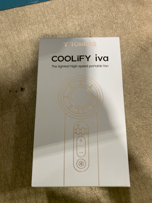 Photo 1 of TORRAS COOLiFY iva Handheld Fan with Ice Cooler, 0-100 Adjustable Speed, Super Mini Powerful Portable Fan 5000mAh Rechargeable, Hand Fans for Travel Essentials, Outdoor, Gifts for Dad Women, Ivory