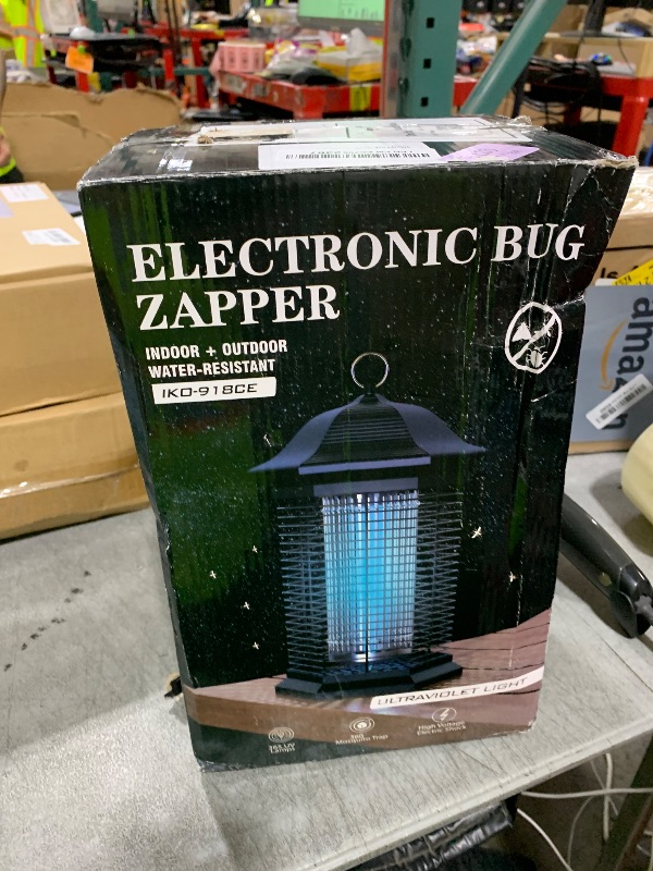 Photo 1 of AMUFER Bug Zapper Outdoor, Electric Mosquito Zapper with 18W Power & 4400V Instant Grid, Insect Control Efficiency Increased 100%, Coverage of 1/2 Acre, Fly Trap Perfect for Patio, Backyard, Home
