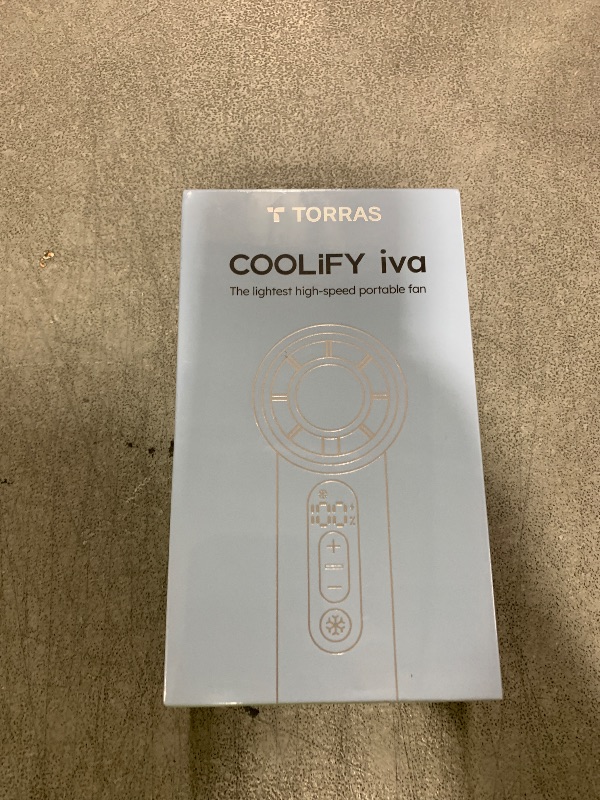 Photo 1 of TORRAS COOLiFY iva Handheld Fan with Ice Cooler, 0-100 Adjustable Speed, Super Mini Powerful Portable Fan 5000mAh Rechargeable, Hand Fans for Travel Essentials, Outdoor, Gifts for Dad Women, Ivory