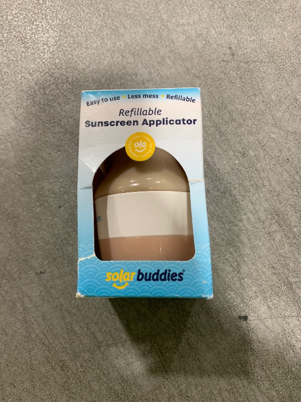 Photo 1 of Solar Buddies Sunscreen Applicator - Single Nude - Refillable Roll on Sponge Sunscreen, Suncream & Lotion Applicator For Kids, Adults & Families - Holds 3.4fl oz, Perfect Size for Travel