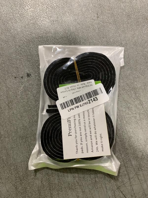 Photo 1 of Felt Strips with Adhesive Backing, Felt Tape with Adhesive Backing, Felt Furniture Strips 2 Pack Roll 1/2x 60 Inches Black, Felt Strips for Furniture