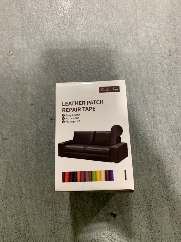 Photo 1 of Leather Repair Patch Tape, Dark Brown 3 x 61 Inches Self Adhesive Leather Repair Kit for Furniture, Car Seat,Vinyl Leather Repair Kit for Office Chairs, Couch, Sofa, Luggage