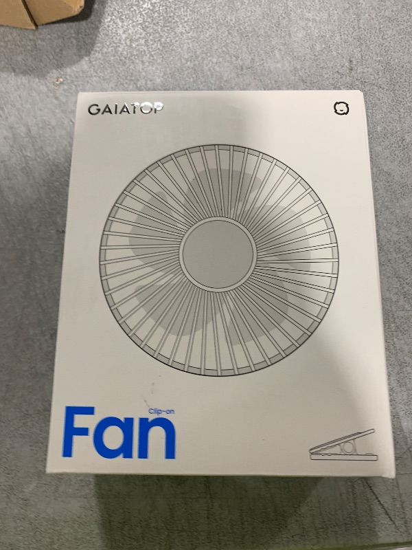 Photo 1 of Gaiatop Portable Clip on Fan Battery Operated, Small Powerful 3 Speed Quiet 360° Rotate, USB Rechargeable Mini Personal Cooling Fan for Desk Table Home Office Stroller Camping Women Gifts Black Blue