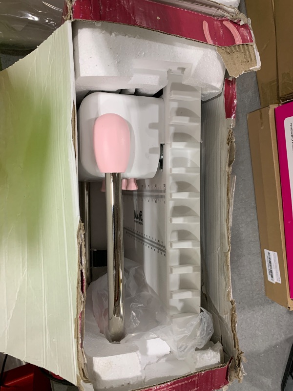 Photo 1 of We R Memory Keepers, Cinch Book Binding Machine 2, Pink/White, Easy to Use Design with Slide Ruler, Compatible with Wire or Spiral Coils, Make Professional Books, Notebooks, Calendars and More