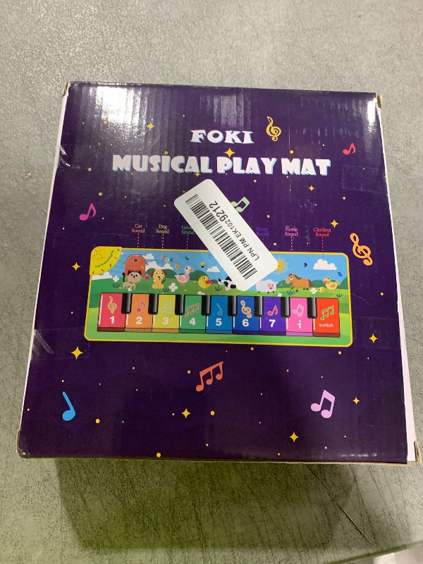 Photo 1 of FOKI Floor Piano Mat for Toddlers, Baby Kid Sensory Educational Dancing Keyboard Carpet Animal Sounds Blanket Touch Playmat Musical Mats Birthday Toddler Toys for 1 2 3 4 5 Year Old Boy Girl Gifts