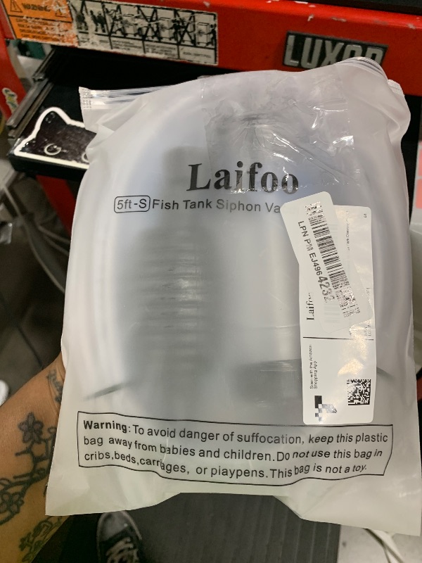 Photo 1 of Laifoo 5ft-S Aquarium Siphon Vacuum Cleaner for Fish Tank Cleaning Gravel & Sand