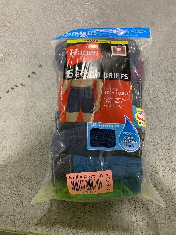 Photo 1 of Hanes Mens Underwear Briefs, Cool Dri Moisture-wicking Cotton No-ride-up For Men, Multi-packs Available Boxer, 6 Pack - Dyed Assorted, Medium US