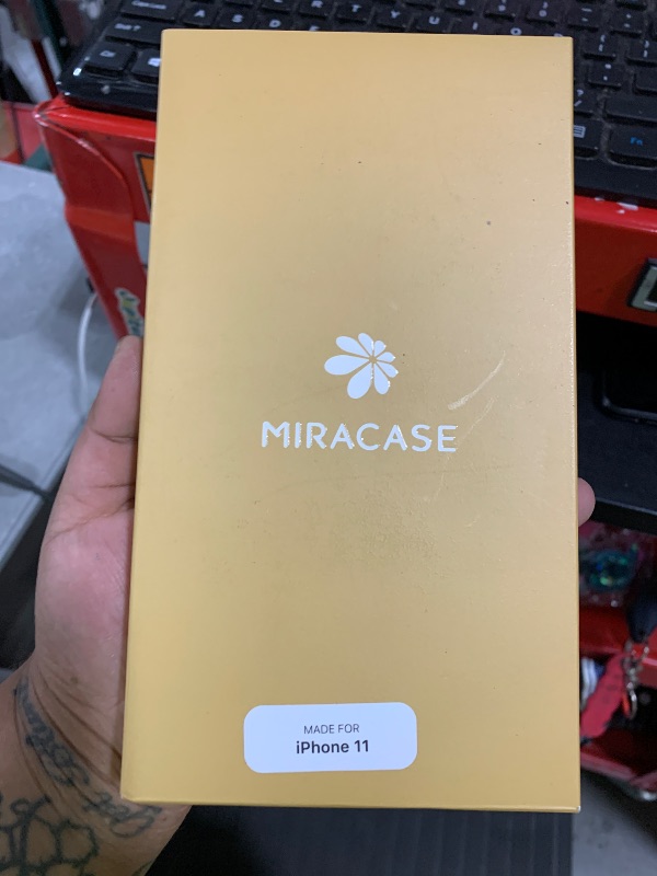 Photo 1 of Miracase Glass Series for iPhone 11 Case 6.1 inch, Upgraded Full-Body Rugged Phone Bumper Case Cover with Built-in 9H Tempered Glass Screen Protector and Camera Protector, Black