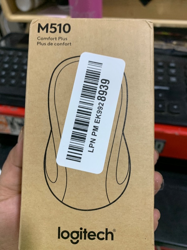 Photo 1 of Logitech M510 Wireless Mouse, Mouse for Laptop and PC with USB Unifying Receiver, Programmable Buttons - Graphite