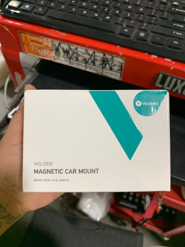 Photo 1 of VICSEED Tesla Phone Mount?Strongest Magnet Power? Foldable Hidden Tesla Phone Holder Fit for All Phones, Tesla Model 3/Y/Cybertruck Accessories, Tesla Model 3 Model Y for MagSafe Car Mount - White