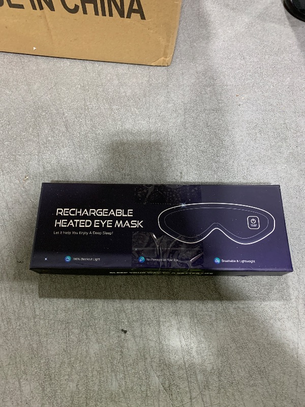 Photo 1 of Silk Cordless Heated Eye Mask, Washable Heat Eye Compress for Dry Eye Electric Eye Heating Pad Warm Eye Mask for Eye Fatigue Stye Sinus Blepharitis MGD Gifts for Men Women