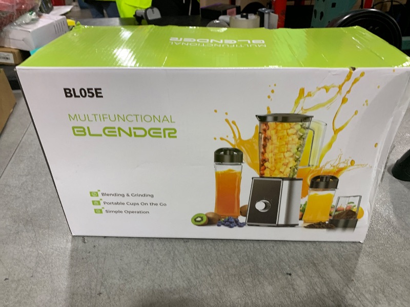 Photo 1 of Smoothie Blender, Personal Blenders for Smoothies and Shakes, Smoothies Maker and Coffee Grinder with 2 To-Go Cups, Countertop Blender for Kitchen, BPA Free