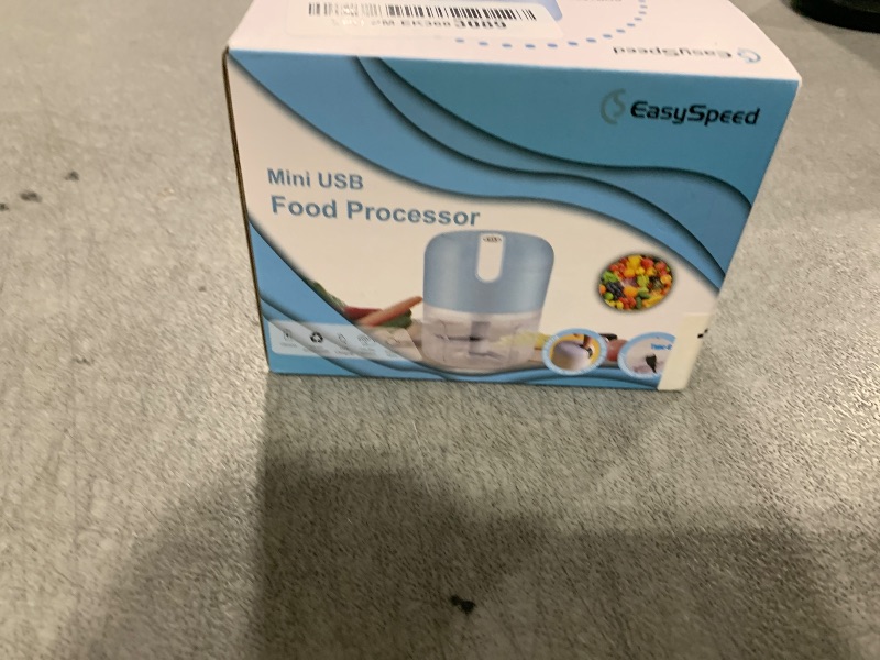 Photo 1 of EASYSPEED Electric Garlic Chopper 1Cup, Mini USB Type-C Charging Wireless Food Processor with 304 Stainless Steel, 2 Sharp Blades, Portable Kitchen Meat Grinder for Onion, Garlic, Ginger, Baby Food