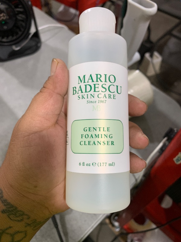 Photo 1 of Mario Badescu Gentle Foaming Facial Cleanser, Deep Cleansing and Hydrating Face Wash for All Skin Types with Aloe Vera, Fermented Black Tea and Glycerin, 6 Fl Oz