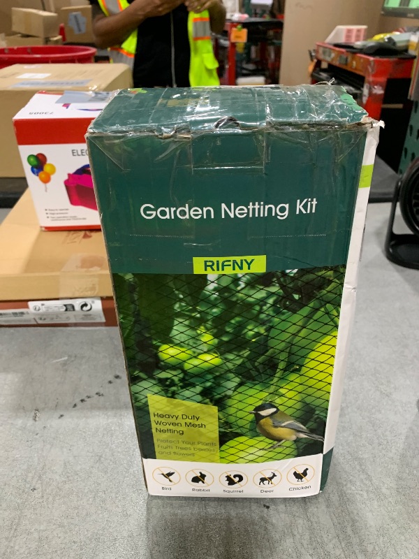 Photo 1 of Bird Netting for Garden - 13 x 40 FT Heavy Duty Anti Bird Netting Mesh with Ties and Landscape Staples for Vegetable, Fruit Trees & Other Plants, Lasting Against Birds Deer Squirrels and Poultry
