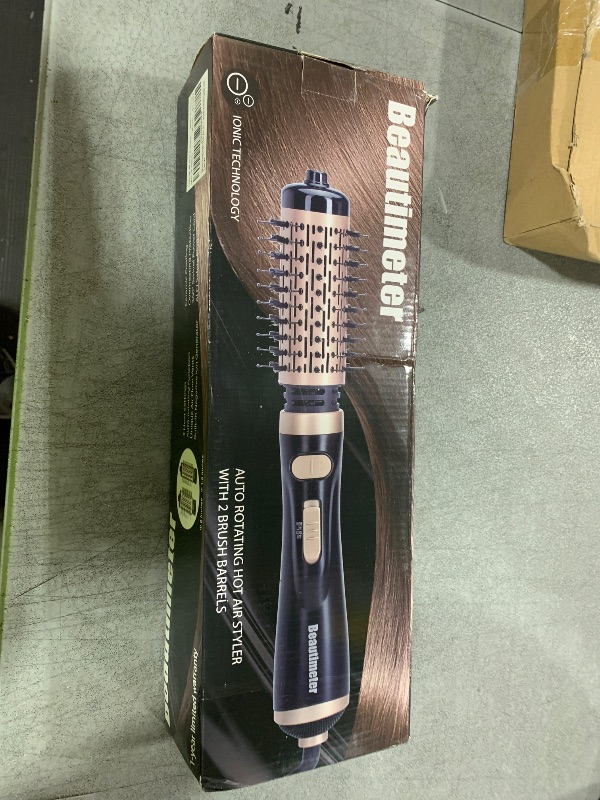 Photo 1 of Beautimeter Hair Dryer Brush 3-in-1 Hair Styler, Rotating Blow Dryer Brush with 2-Inch and 1.5-Inch Brushes