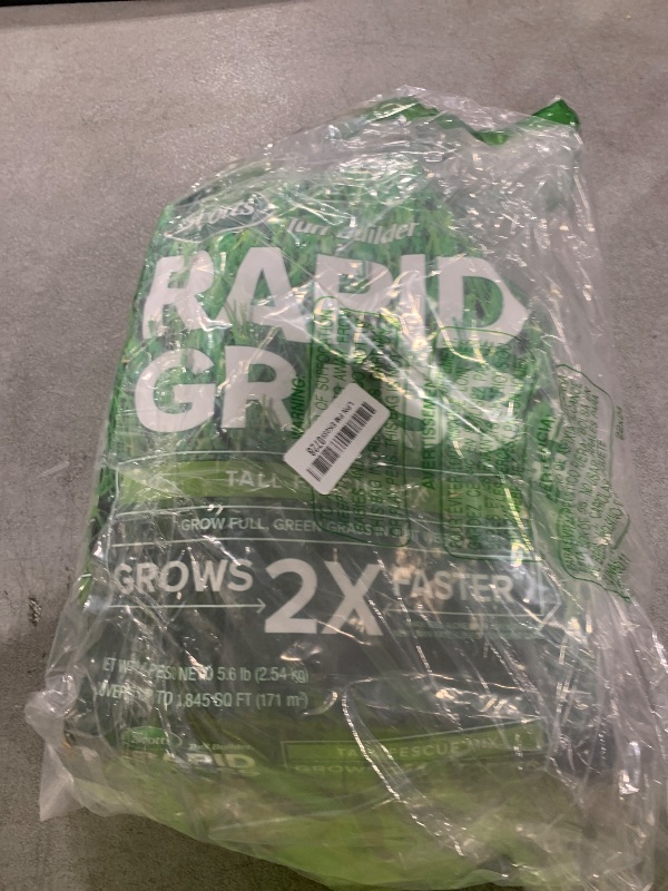 Photo 1 of Scotts Turf Builder Rapid Grass Tall Fescue Mix, Combination Grass Seed and Fertilizer, Grows Green Grass in Just Weeks, 5.6 lbs.