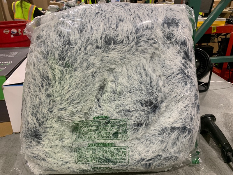 Photo 1 of JOLLYVOGUE Calming Dog & Cat Bed for Small Dogs, Anti-Anxiety Donut Cuddler Cozy Soft Round Bed with Anti-Slip Bottom, Fluffy Faux Fur Plush Cushion Beds for Small Medium Dogs, 23"/Smoke Gray
