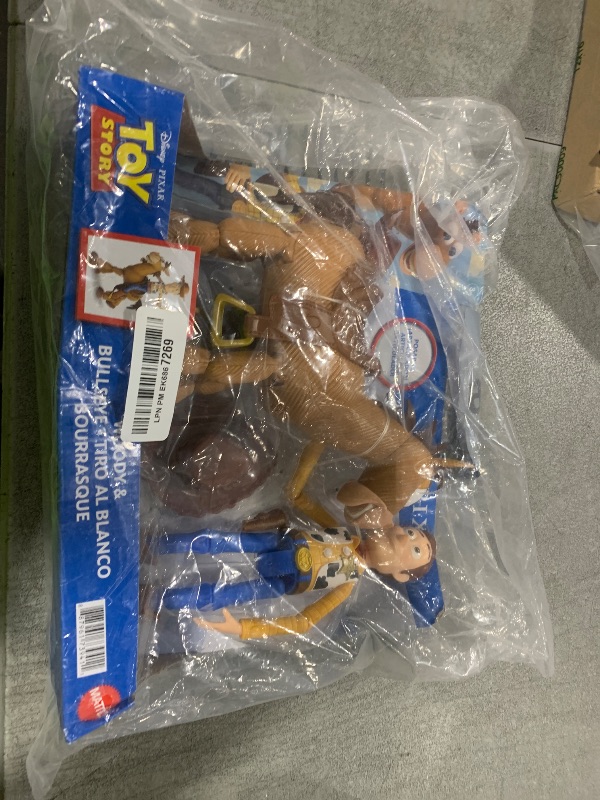 Photo 1 of Mattel Disney Pixar Toy Story 4 Woody and Bullseye 2-Character Pack, Movie-inspired Relative-Scale for Storytelling Play