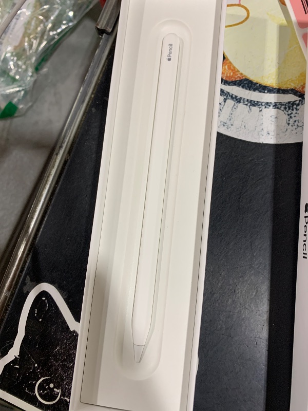 Photo 1 of Apple Pencil (2nd Generation): Device Compatibility Check Required - Pixel-Perfect Precision, Perfect for Note-Taking, Drawing, and Signing documents. Attaches, Charges, and Pairs magnetically.