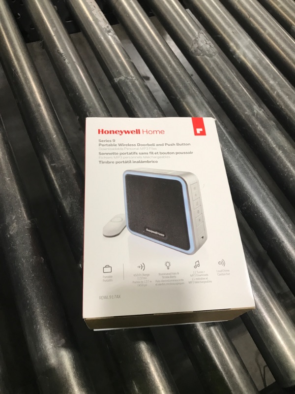 Photo 1 of Honeywell Home RDWL917AX2000/E Doorbell Portable Wireless Doorbell & Push Button-9 Series, Blue