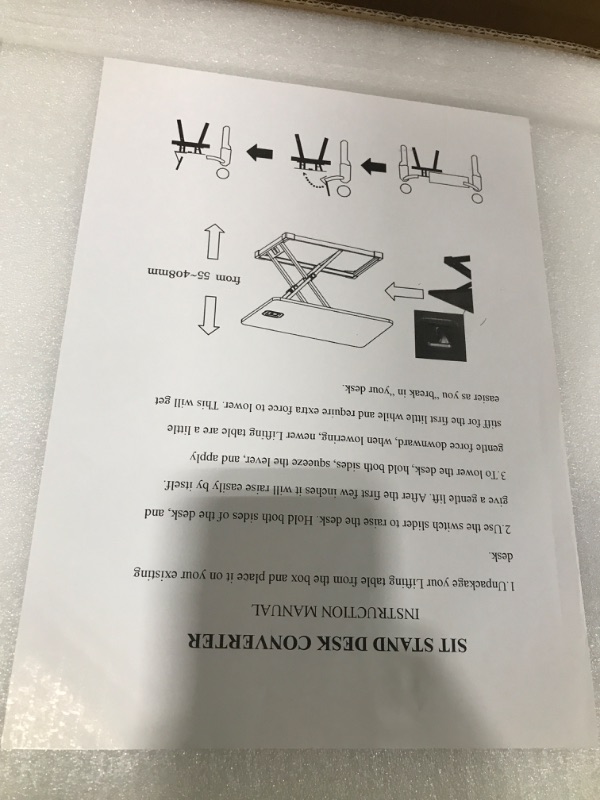 Photo 1 of ADJUSTABLE TABLETOP FOR MONITORS AND LAPTOP 