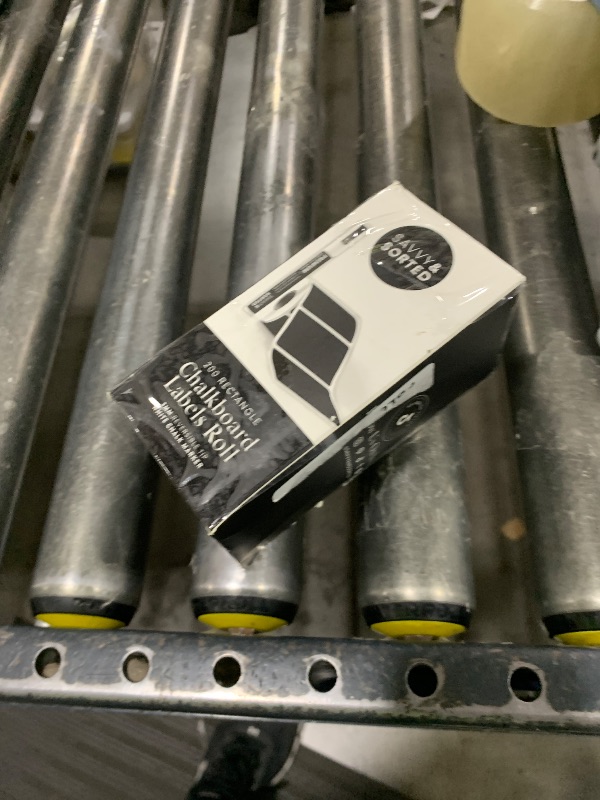 Photo 1 of 200 Chalkboard Labels for Storage Bins, Removable Black Stickers with Chalk Marker, Pantry Containers and Storage Bin Organization