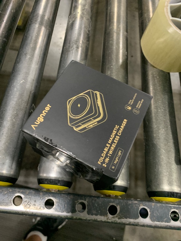 Photo 1 of ?2025 Upgraded?Wireless Charger 3 in 1, Foldable Wireless Charging Station with Night Light for Apple MagSafe Charger, Travel Magnetic Charger Stand, Nightstand Fast 15W Charging Station (20W Adapter)