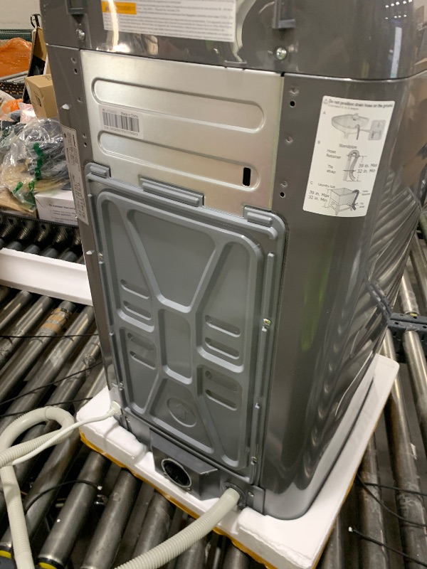 Photo 1 of Comfee Portable Washing Machine, 0.9 cu.ft Compact Washer With LED Display, 5 Wash Cycles, 2 Built-in Rollers, Space Saving Full-Automatic Washer