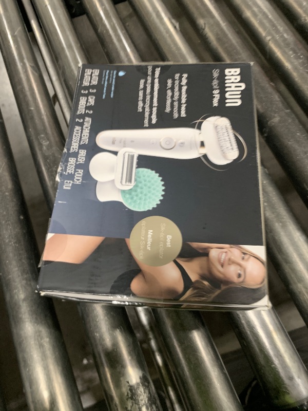 Photo 1 of Braun Epilator Silk-épil 9 9-020 with Flexible Head, Facial Hair Removal for Women, Hair Removal Device, Shaver & Trimmer, Cordless, Rechargeable, Wet & Dry, Beauty Kit with Body Massage Pad