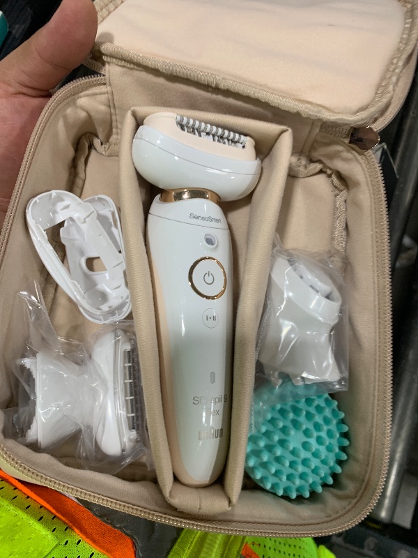 Photo 1 of Braun Epilator Silk-épil 9 9-020 with Flexible Head, Facial Hair Removal for Women, Hair Removal Device, Shaver & Trimmer, Cordless, Rechargeable, Wet & Dry, Beauty Kit with Body Massage Pad