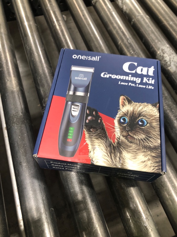 Photo 1 of oneisall Quiet Cat Clippers for Matted & Long Hair, 2-Speed Cordless Pet Shaver Grooming Kit for Cats, Small Dogs & Animals (Black)
