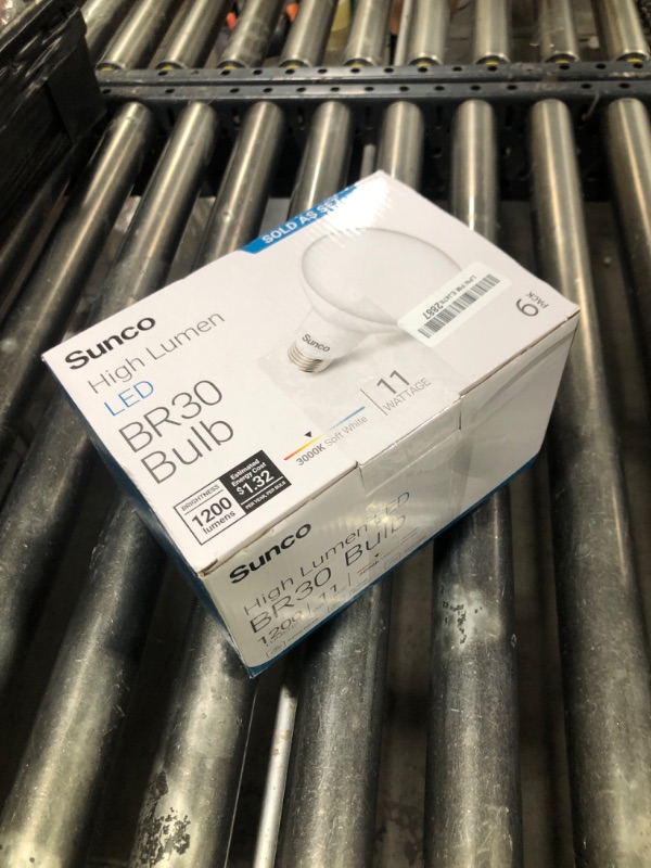 Photo 1 of Sunco 6 Pack BR30 LED Bulbs, High Output 1200 Lumens, Indoor Flood Lights, 11W Equivalent 65W, 3000K Warm, E26 Base, Interior Dimmable Recessed Can Light Bulbs.