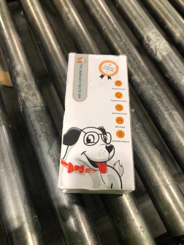Photo 1 of Dog & Cat Nail Clipper and Grinder 2 in 1,Rechargeable with Multiple Sanding Ports and Splash Guard. LED Light on Both Ends,Comes with a Screen to Display Power and Working Status