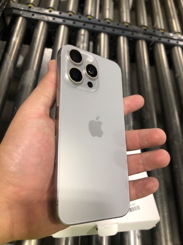 Photo 1 of Apple iPhone 15 Pro Max, 256GB, Natural Titanium - Unlocked (Renewed Premium)