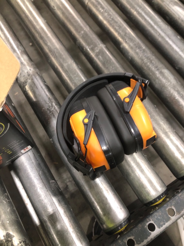 Photo 1 of ISOtunes Bluetooth hearing protection with bluetooth, Bluetooth earmuffs and ear protection for lawn mowing | bluetooth ear protection (Safety Orange - Headband Style)