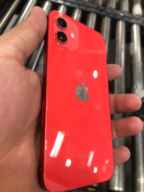 Photo 1 of Apple iPhone 12, 128GB, (Product)Red - Fully Unlocked (Renewed)