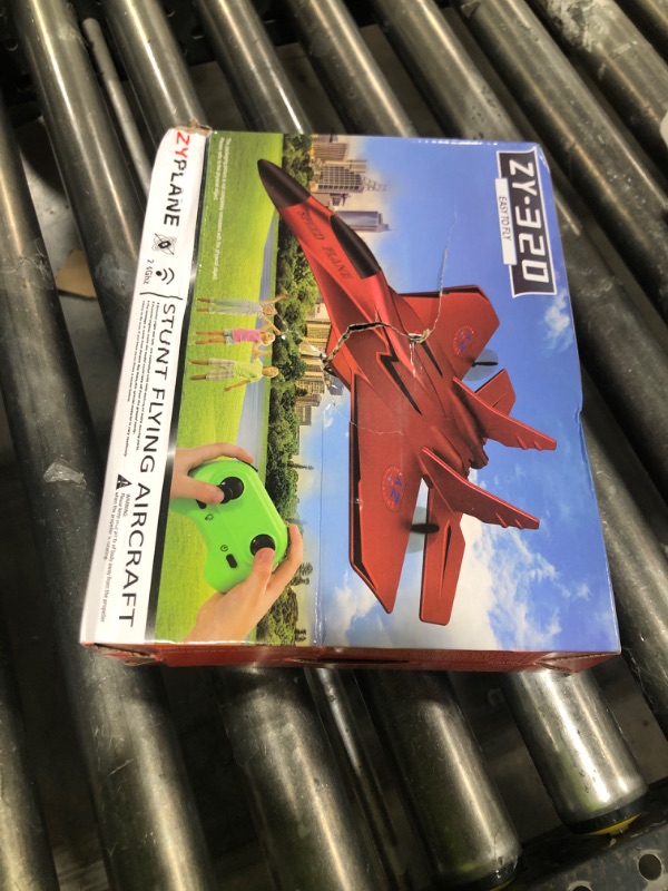 Photo 1 of RC Plane, Remote Control Wireless Airplane Toy - RC Plane Remote Control 2CH 2.4Ghz RC Plane with Lights, Remote Control Airplanes Foam RC Fighter Airlane Jet for Adults Kids