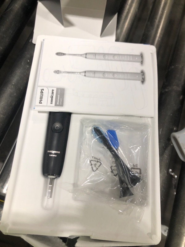 Photo 1 of Philips Sonicare DiamondClean Smart 9500 Electric Toothbrush, Sonic Toothbrush with App, Pressure Sensor, Brush Head Detection, 5 Brushing Modes and 3 Intensity Levels, Black, Model HX9923/11