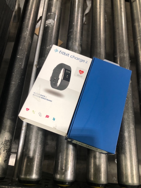 Photo 1 of Fitbit Charge 2 Heart Rate + Fitness Wristband, Black, Large (US Version), 1 Count