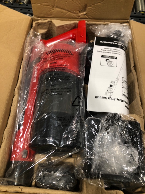 Photo 1 of 350W Cordless Vacuum Cleaner for Milwaukee M18 Battery, 35kPa Brushless Lightweight Stick Vacuum with 3 Mode Suction, 6 in 1 Stick Vacuum Cleaner with HEPA for Floor, Carpet, Car, Battery Not Included