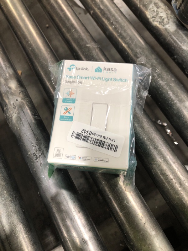 Photo 1 of Kasa Smart Light Switch HS200, Single Pole, Needs Neutral Wire, 2.4GHz Wi-Fi Light Switch Works with Alexa and Google Home, UL Certified, No Hub Required , White, HS200