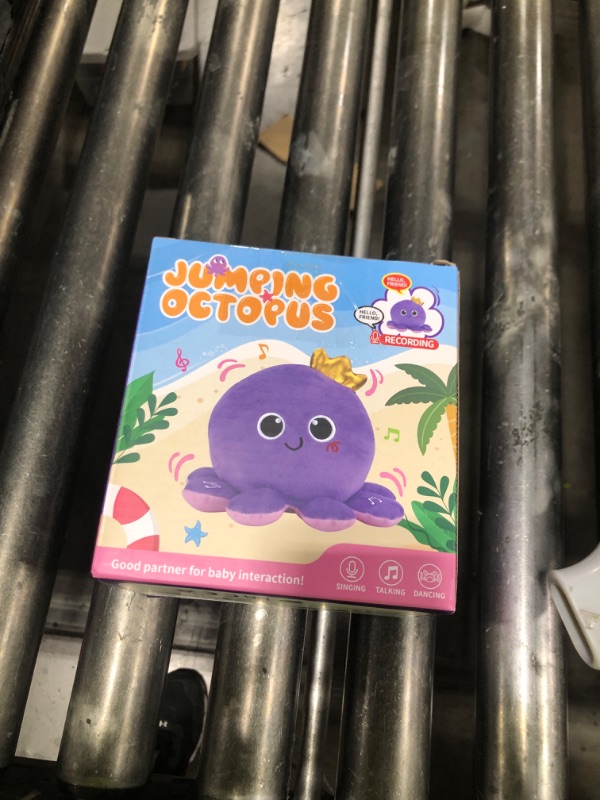 Photo 1 of Octopus Baby Crawling Musical Interactive Toys with 97 Melodies, Talking Repeat Function Language Learning for Newborn Infant, Safe Plush Sensory Learning Montessori Toy for Toddlers Gift 0+ Months