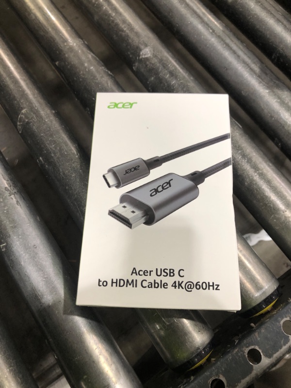 Photo 1 of Acer USB C to HDMI Cable for Home Office 6.6FT (4K@60Hz), High-Speed Type C to HDMI 2.0 Braided Cord, Thunderbolt 4/3 Compatible with MacBook, iPhone 16/15 Pro/Max, iMac, iPad Pro, Galaxy S24, Surface