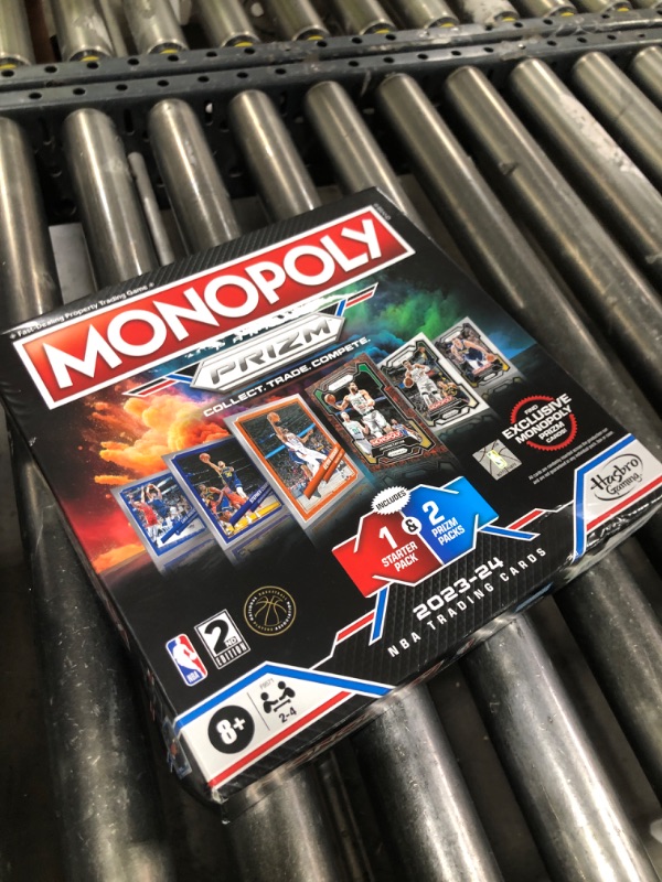 Photo 1 of Monopoly Prizm: NBA 2nd Edition Board Game | Monopoly Game with 2023-24 Panini NBA Trading Cards | Ages 8 and Up | 2 to 4 Players | Basketball Games