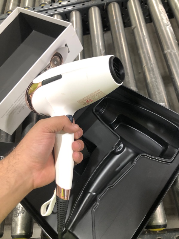 Photo 1 of ghd Helios Professional Hair Dryer - Advanced 1875W Blow Dryer with Aeroprecis Technology, 75mph Airflow, Ionic Frizz Control, More Shine, Lightweight Design and Low Noise - White