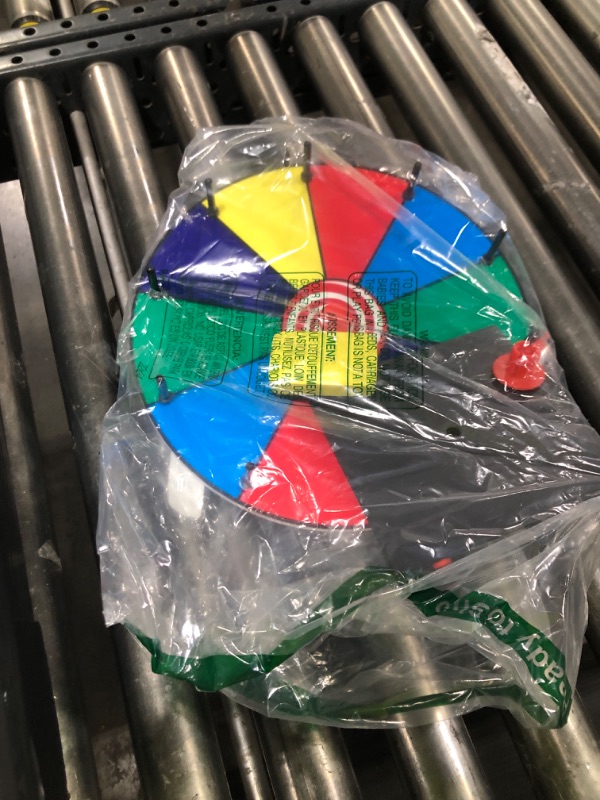 Photo 1 of Bollmisde 12 Inch Spinning Wheel for Prizes, Spinning Wheel for Prizes, 10 Slots Spinner with Stand, Spin The Game for Parties, and Classroom Activities