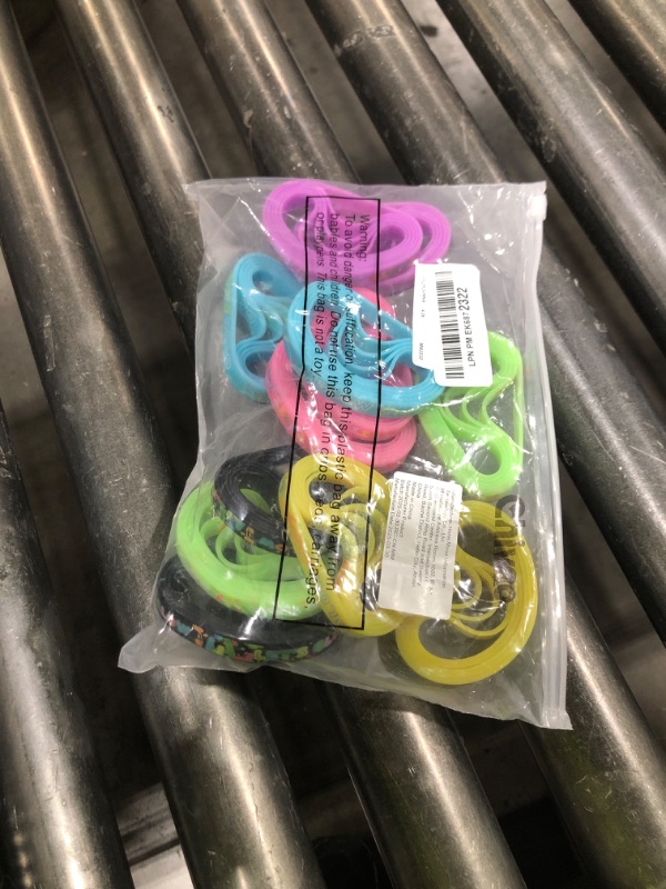 Photo 1 of 60 Pcs Glow in The Dark Bracelets Neon Party Favors Wristband Silicone Bracelets for Glow in The Dark Carnival Wedding New Years Party Favors Supplies