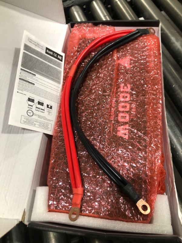 Photo 1 of 3000 Watt Power Inverter, Car/Home 12V DC to 110V AC Converter, with LED Display, Dual AC Outlets, USB Port, Dual Smart Fans, Cables Included, Suitable for Home, RV